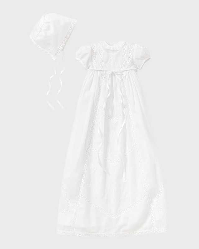 Girl's Victoria Christening Gown, Size Newbor
