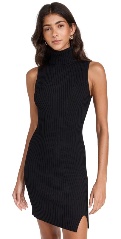 STAUD Callum Dress Black