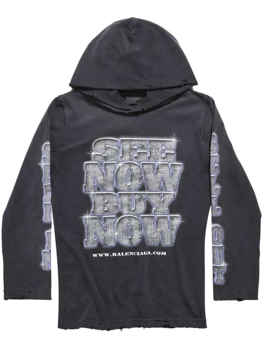 SNBN hooded long-sleeve T-shirt