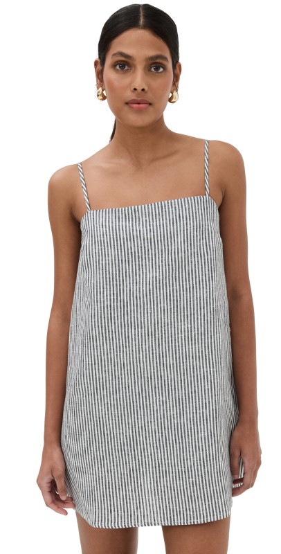 Reformation Aubree Linen Dress Vineyard