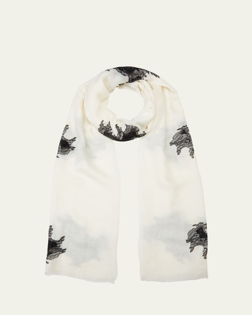 Soul Spectrum Lace Wool-Silk Stole