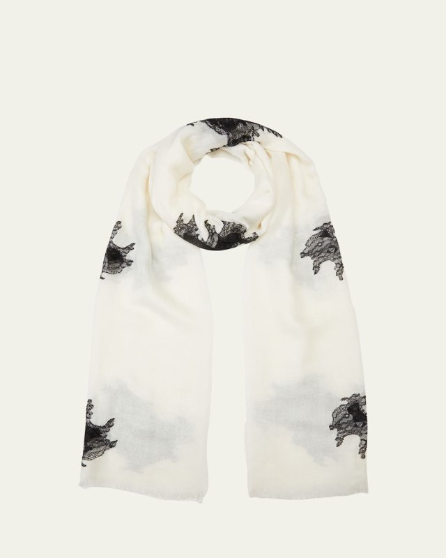 Soul Spectrum Lace Wool-Silk Stole