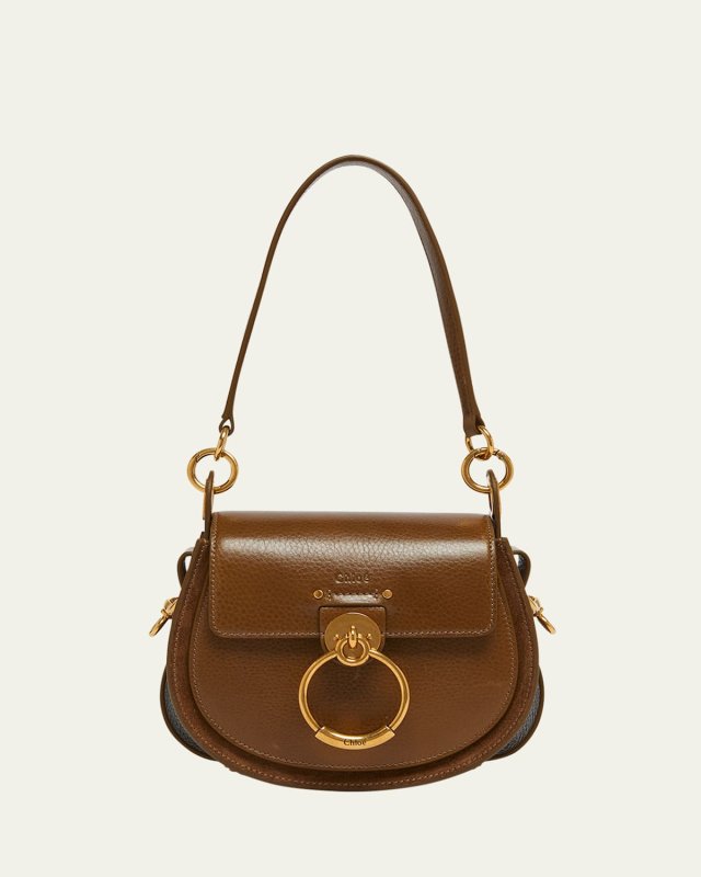Tess Flap Saddle Crossbody Bag in Calfskin