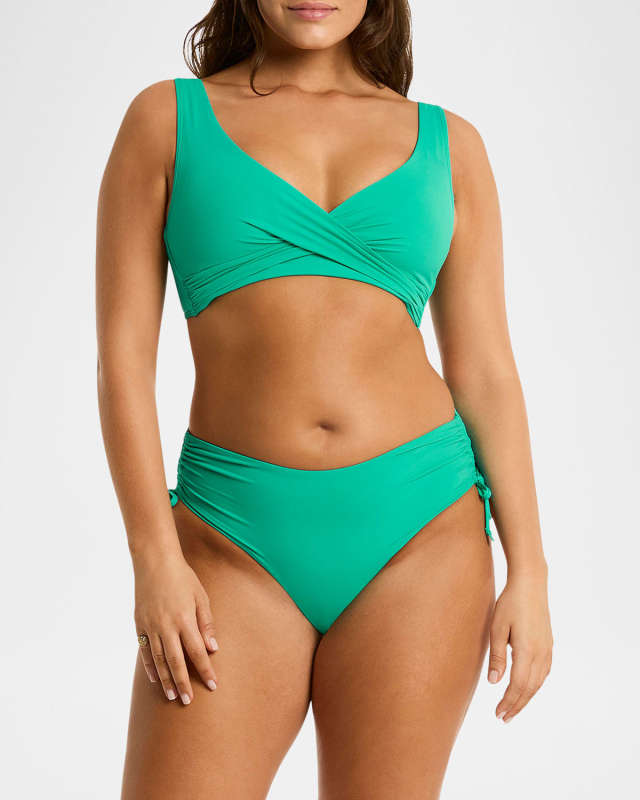 Essentials Cross Front Multifit Bra Top