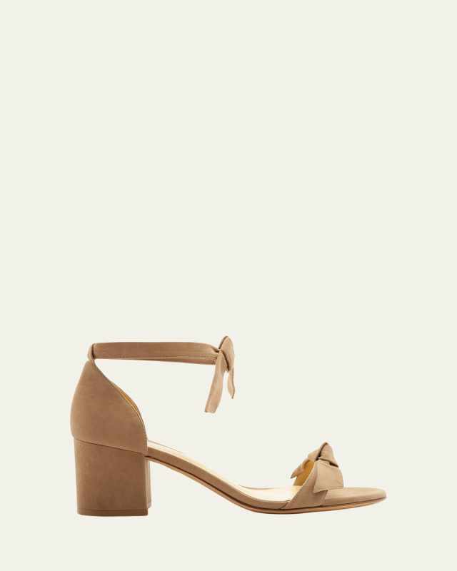 Clarita Suede Block-Heel Sandals