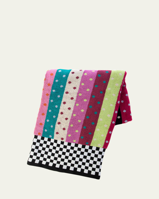 Ribbon & Dot Bath Towel