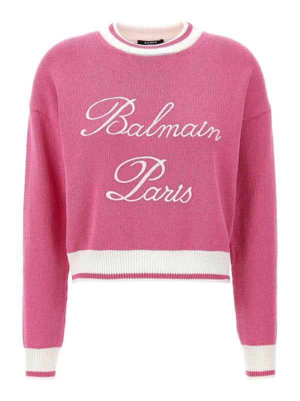 Balmain Pull Col Rond - Multicolore