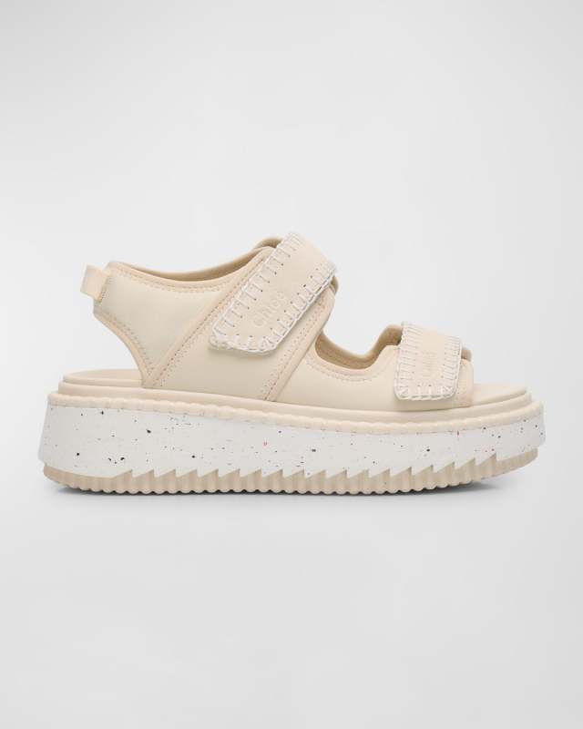 x High Summer Lilli Nylon Stitch Dual-Grip Flatform Sandals