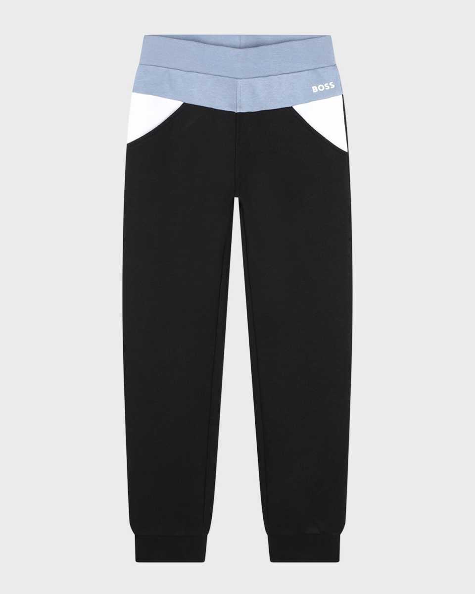 Boy's Color Block Logo-Print Joggers, Size 6-12