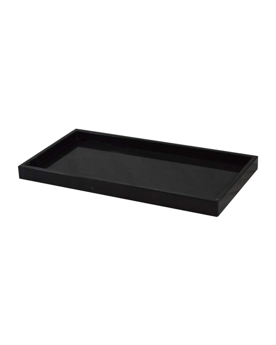 Myrtus Collection Jet Black Large Vanity Tray