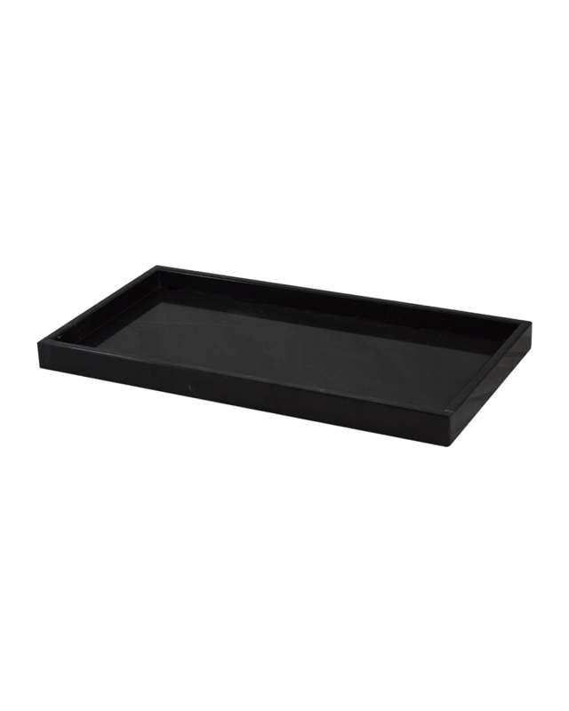 Myrtus Collection Jet Black Large Vanity Tray