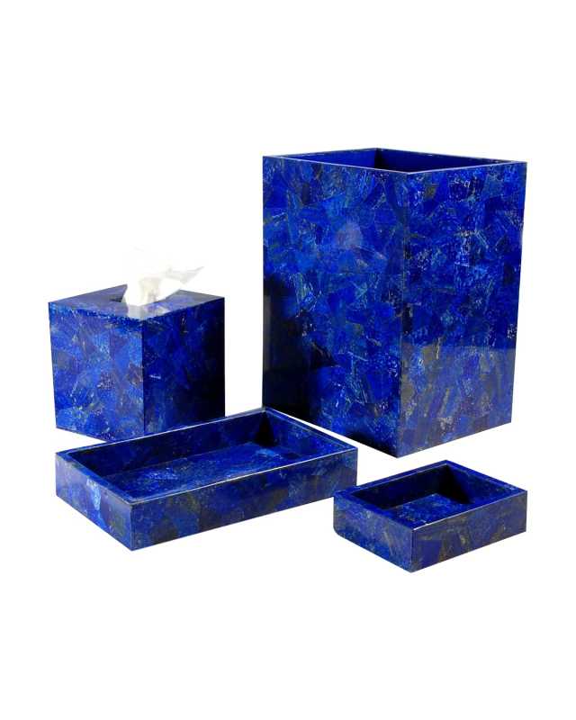 Taj Lapis Wastebasket