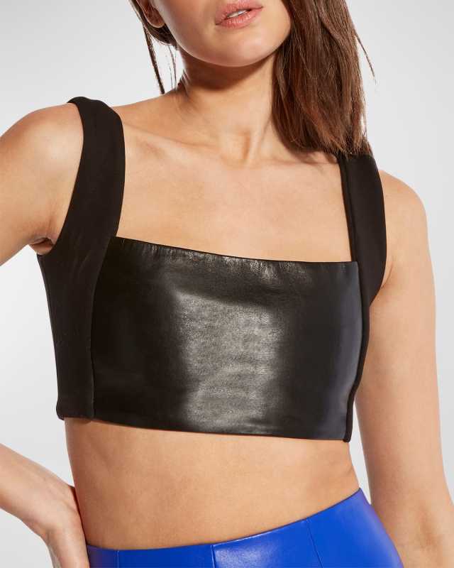 Hailey Recycled Leather Bralett
