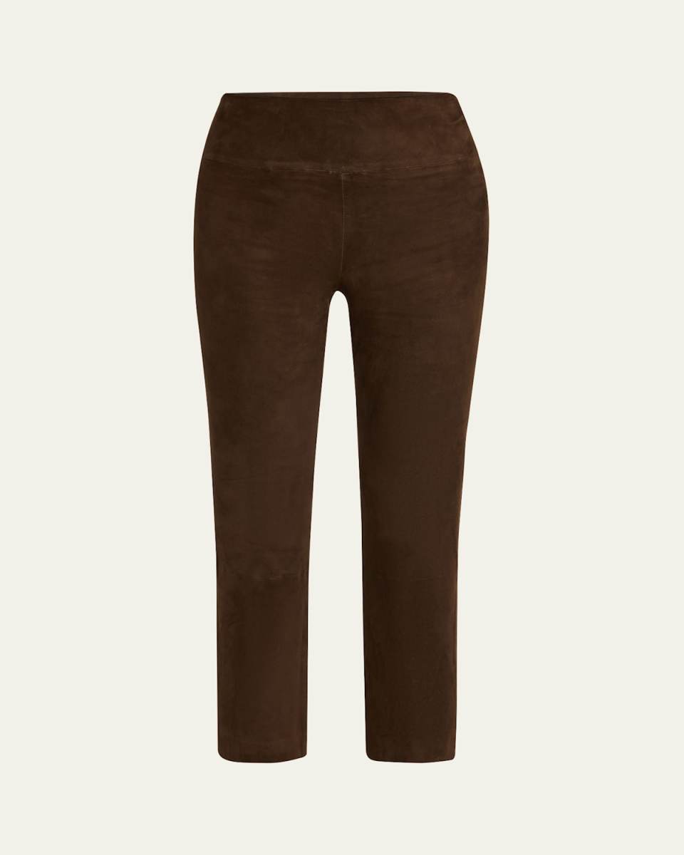 High-Waist Cropped Flare Leggings