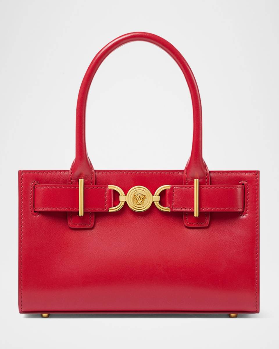 Medusa 95 Small Leather Tote Bag