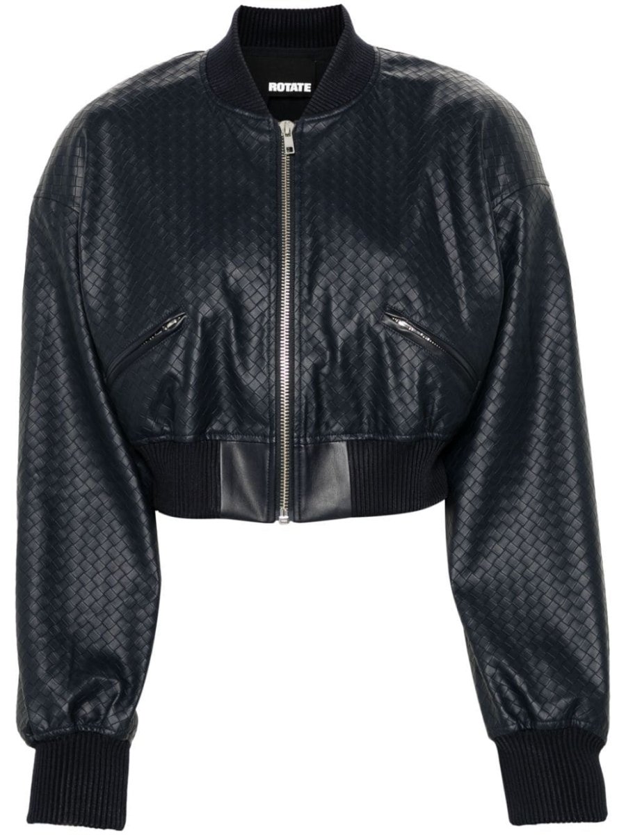 braided cropped jacket