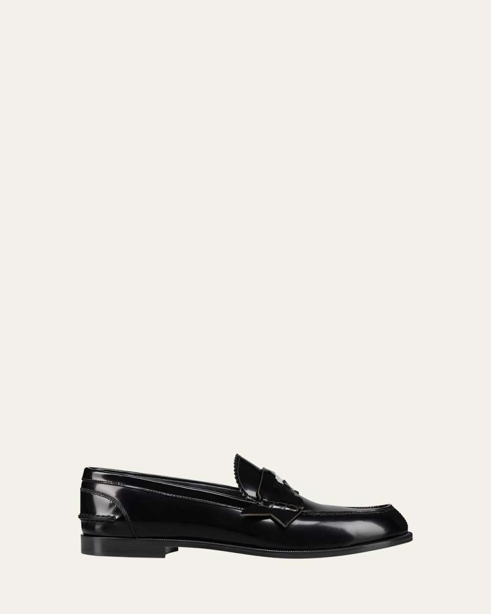 Donna Calfskin Red Sole Penny Loafers