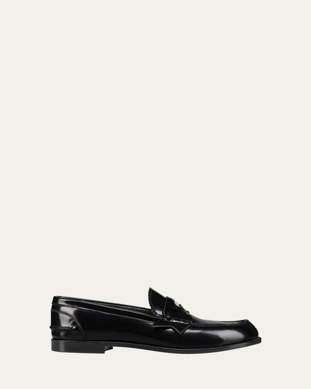 Donna Calfskin Red Sole Penny Loafers