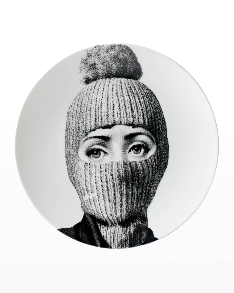Tema E Variazioni n. 160 Balaclava with Pom Pom Wall Plate