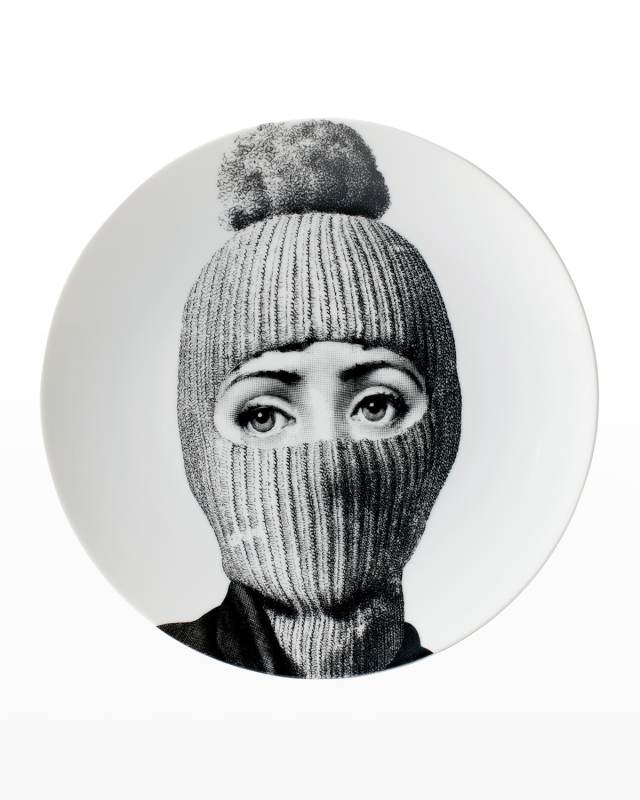 Tema E Variazioni n. 160 Balaclava with Pom Pom Wall Plate
