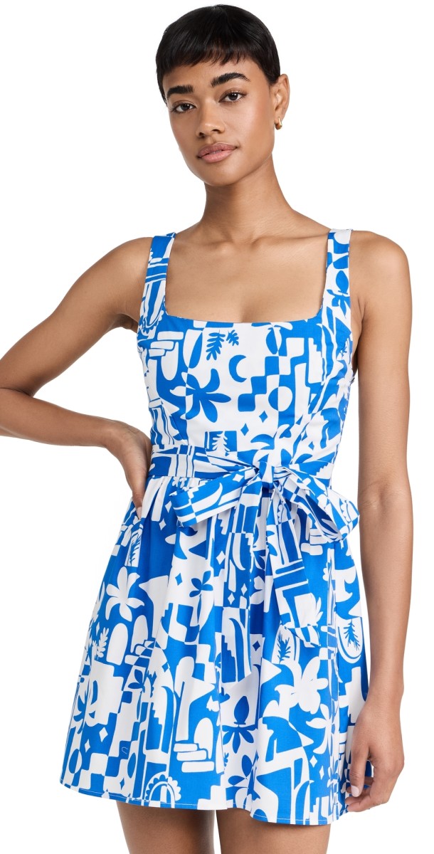 Show Me Your Mumu Ariana Mini Dress Santorini Escape