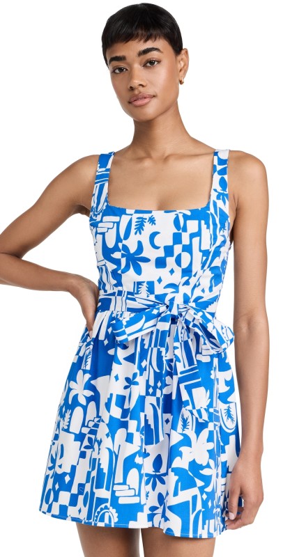Show Me Your Mumu Ariana Mini Dress Santorini Escape