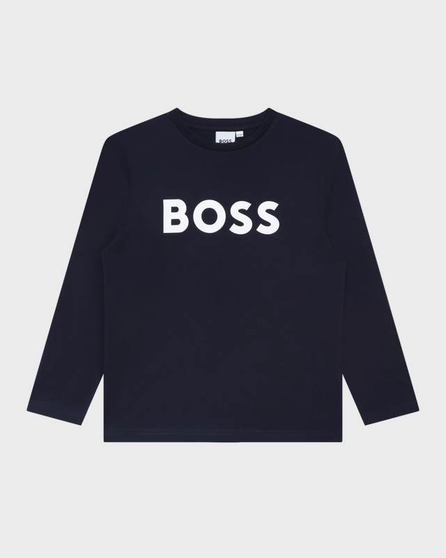 Boy's Classic Logo-Print T-Shirt, Size 14-16