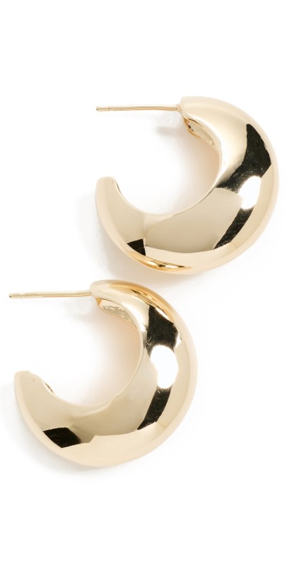Jennifer Zeuner Jewelry Seema Earrings Yellow Gold