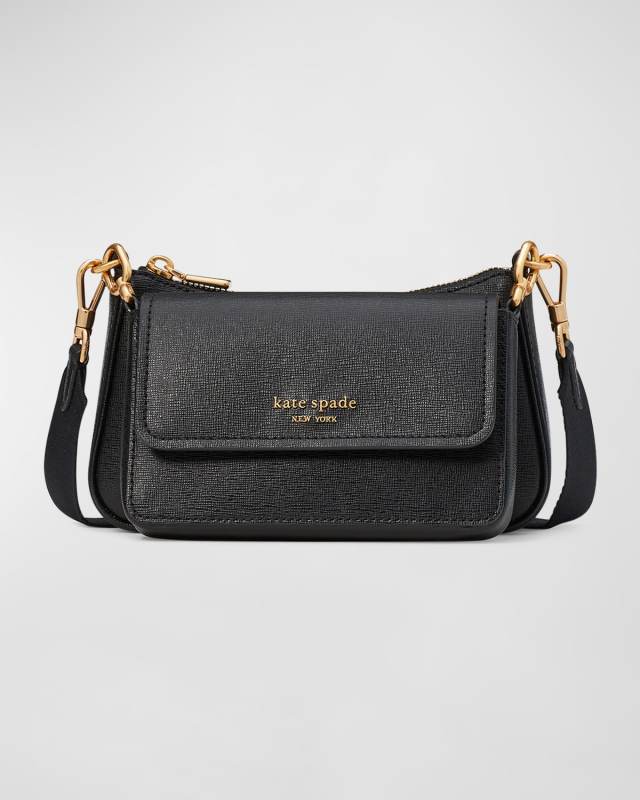 double up leather crossbody bag