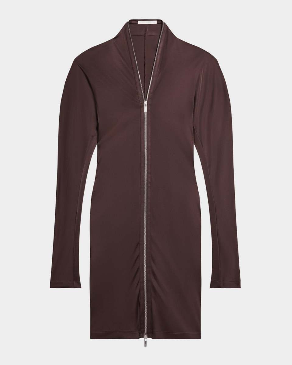 Liquid Jersey Zip Infinity Dress