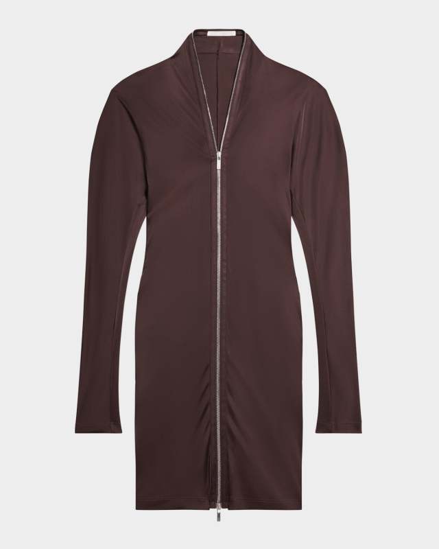 Liquid Jersey Zip Infinity Dress