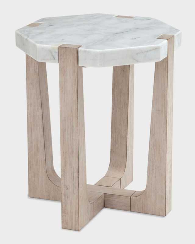 Nantucket Marble Top Drink Side Tab
