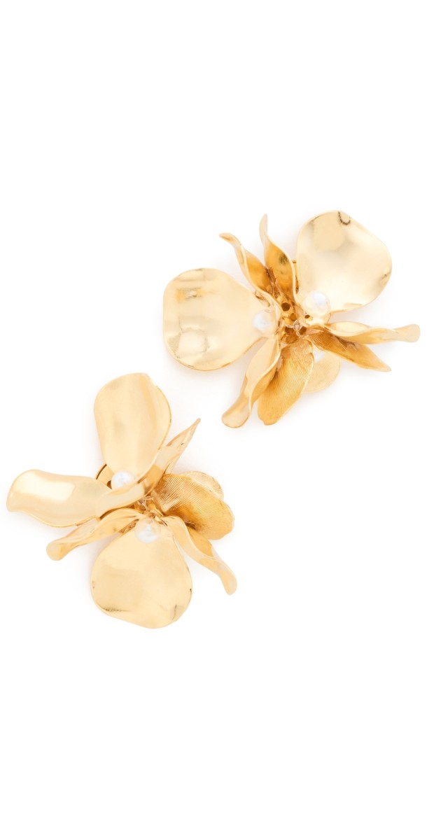 SHASHI Flower Cluster Earrings Yellow