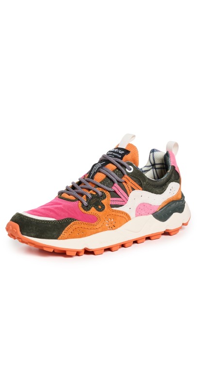 Flower Mountain Barbour x Flower Mountain Yamano 3 Sneakers Pink Khaki