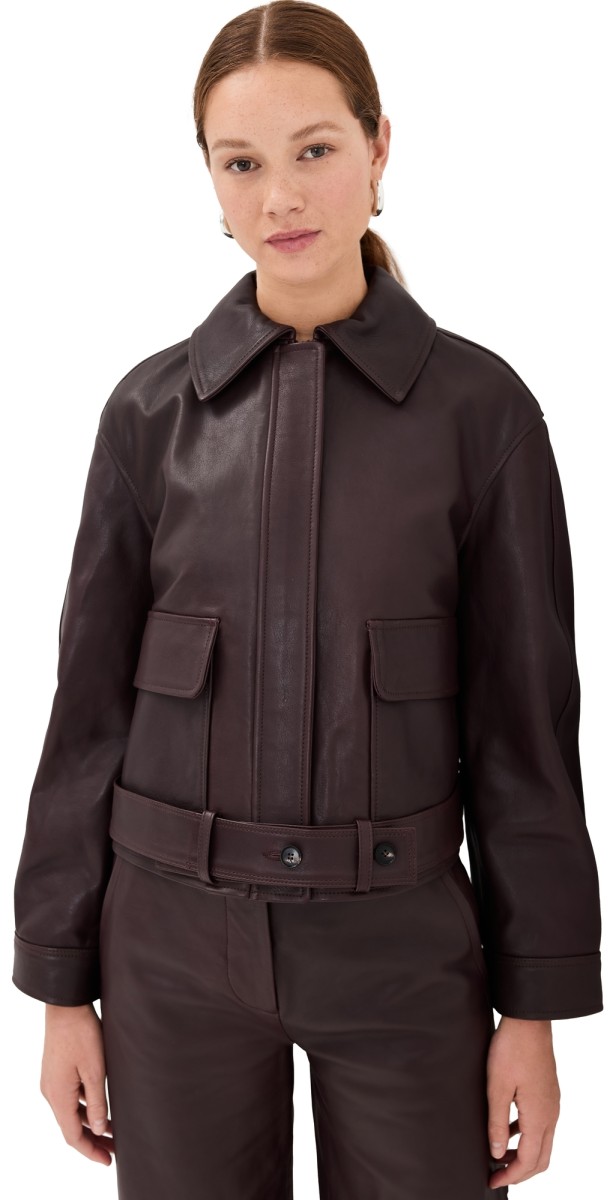 CO Cropped Jacket Bordeaux