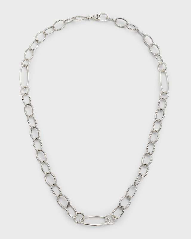 Signature Caviar Mixed Link Necklace