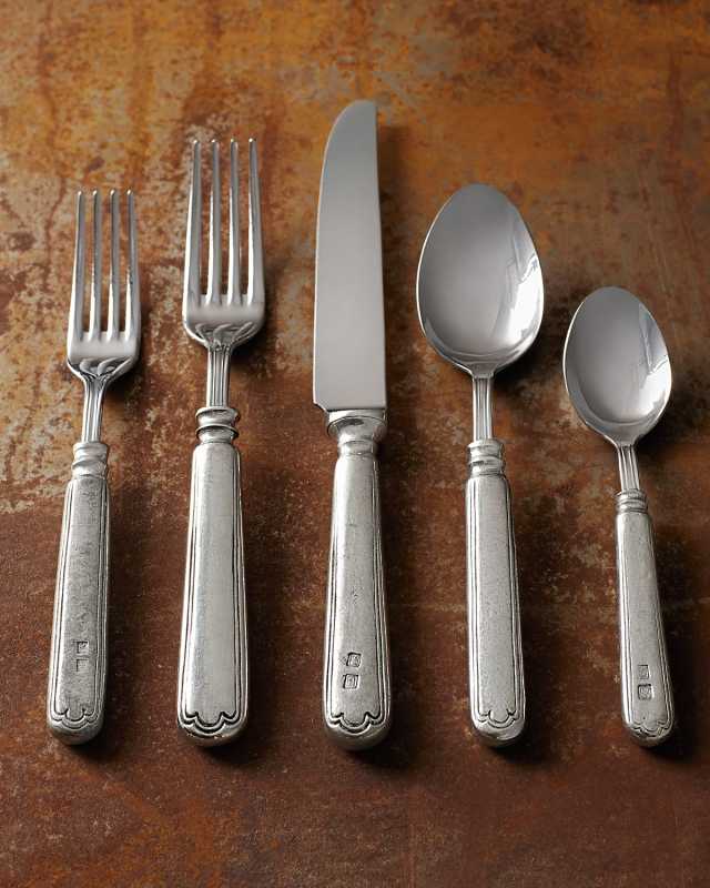 20-Piece Filet Pewter Flatware Service