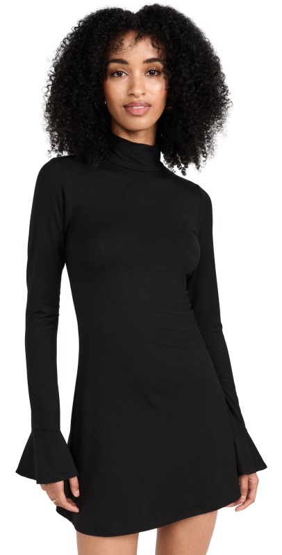 Reformation Maylee Knit Dress Black