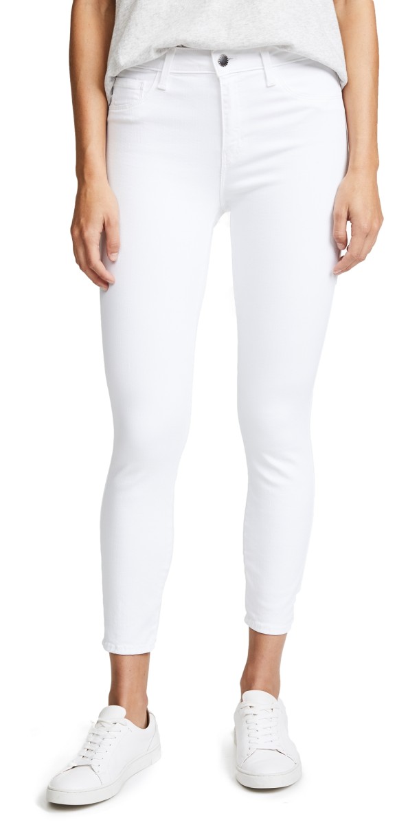 L'AGENCE Margot High Rise Skinny Jeans Blanc