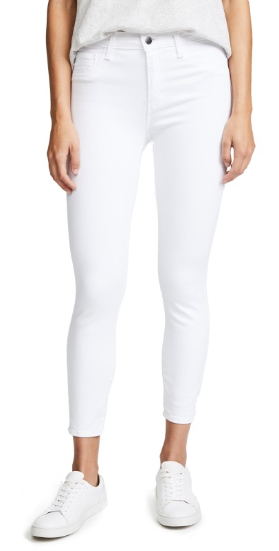 L'AGENCE Margot High Rise Skinny Jeans Blanc