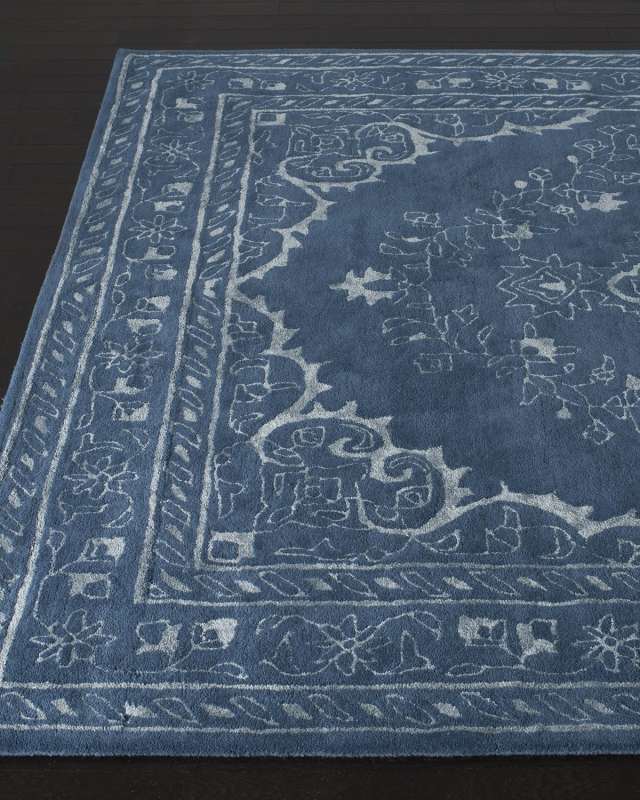 Jaycee Blue Hand-Tufted Rug, 8' x 10'