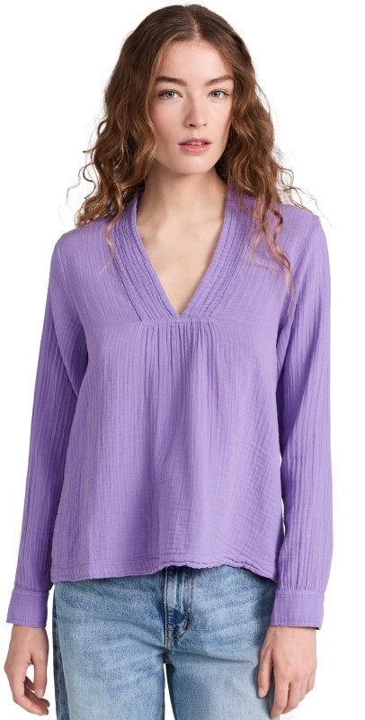 XIRENA Hutton Top Purple Dahlia