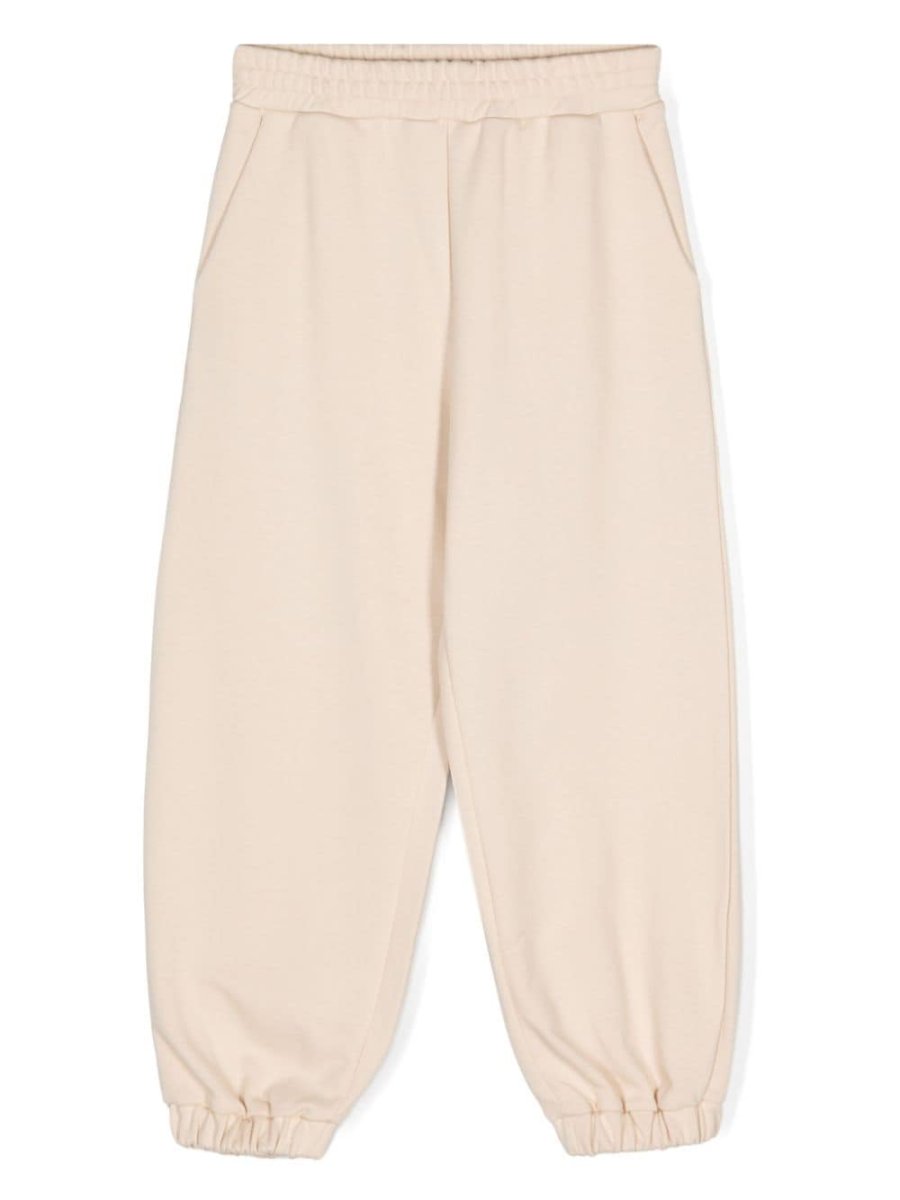 logo-patch cotton track pants
