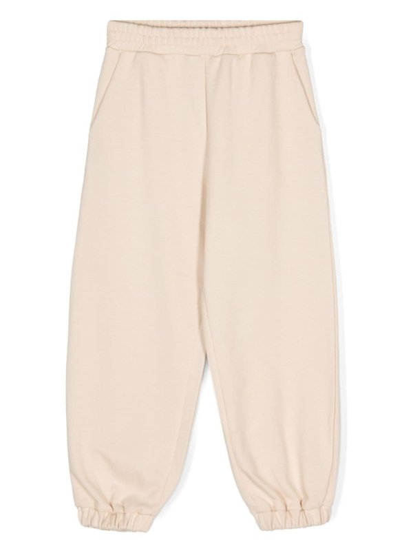 logo-patch cotton track pants