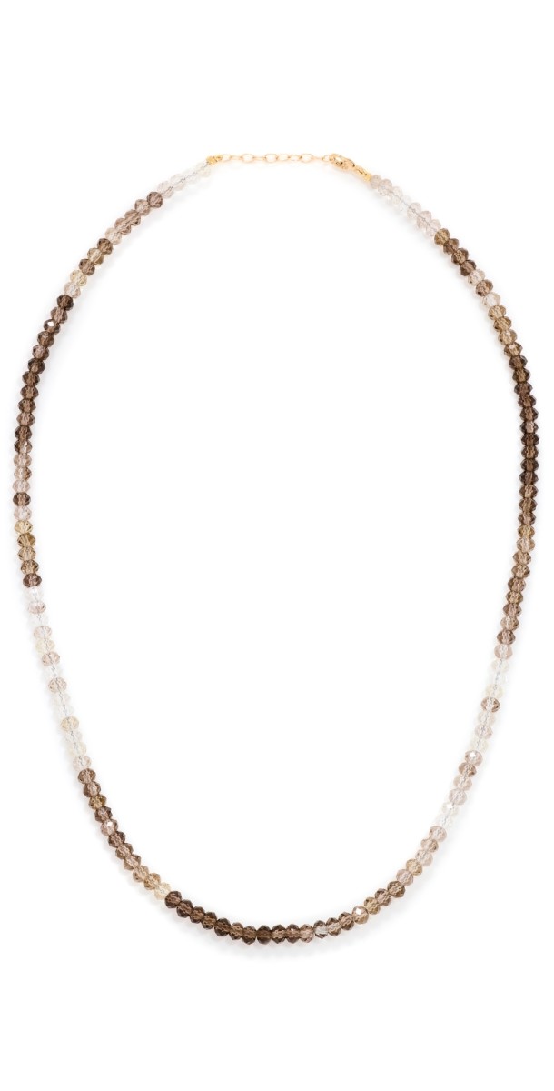 JIA JIA 14k Smoky Quartz Necklace Black And Clear