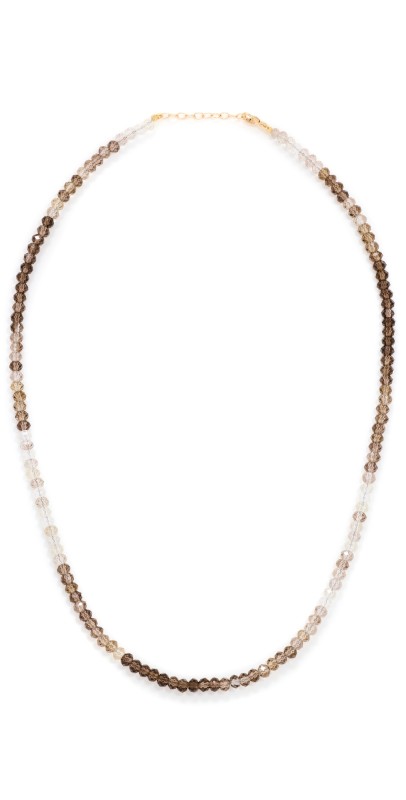 JIA JIA 14k Smoky Quartz Necklace Black And Clear