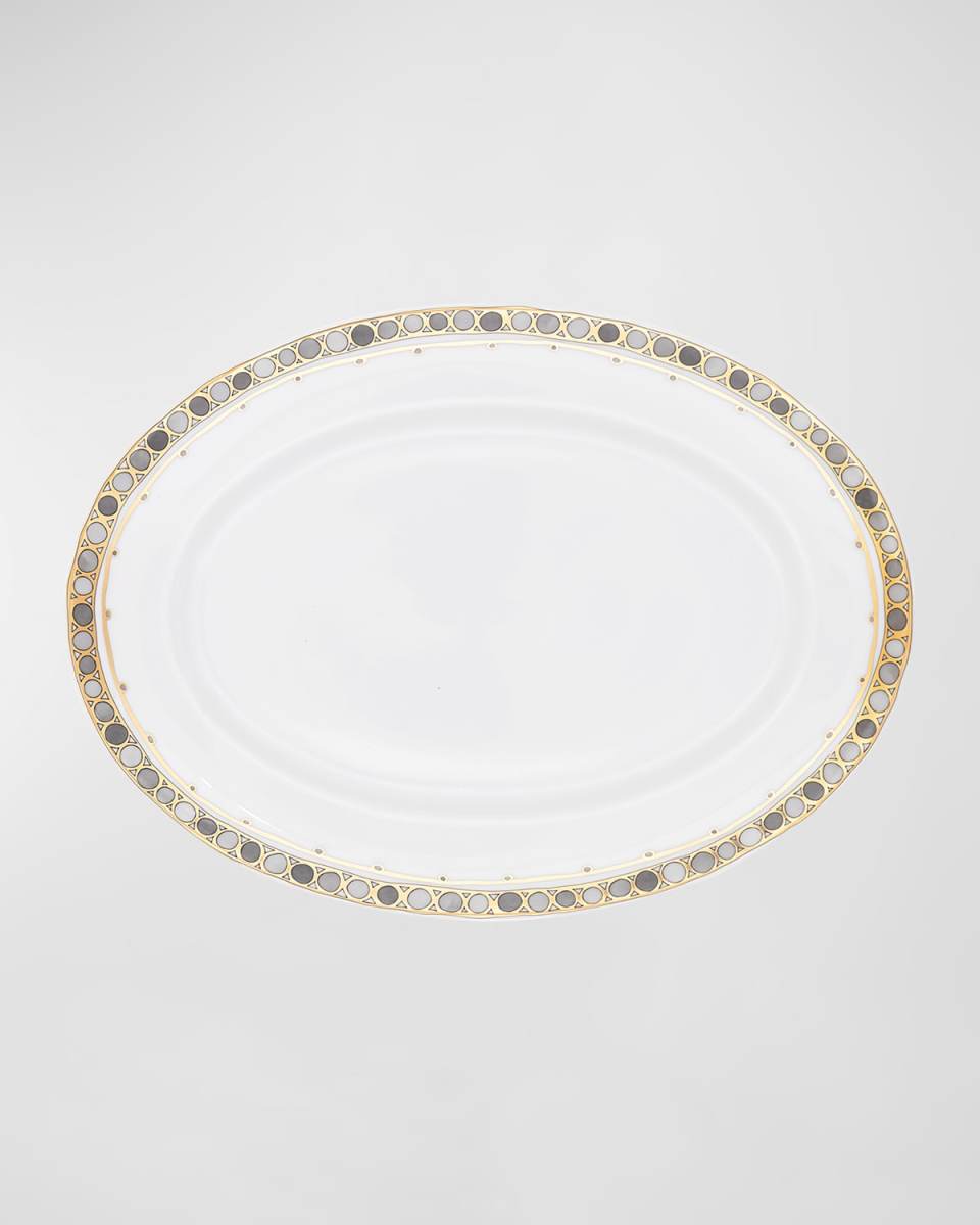 Syracuse Taupe Oval Platter