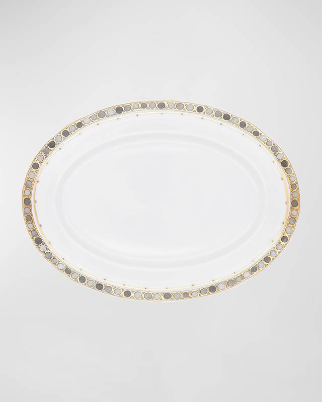 Syracuse Taupe Oval Platter