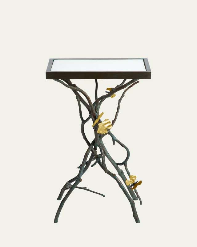 Butterfly Ginkgo Accent Table