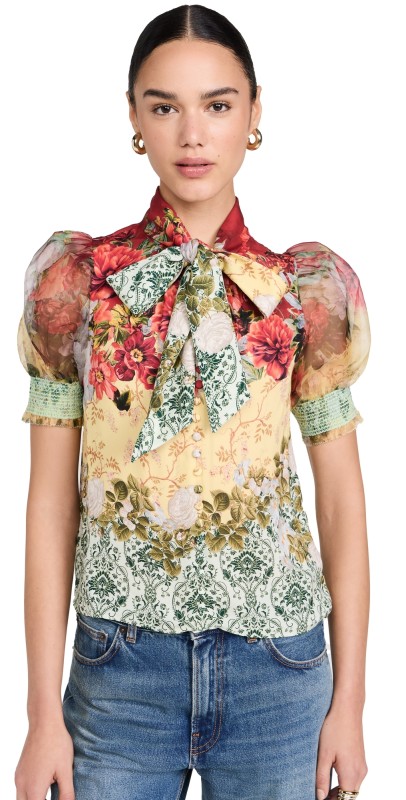 alice + olivia Brentley Blouse Oakley